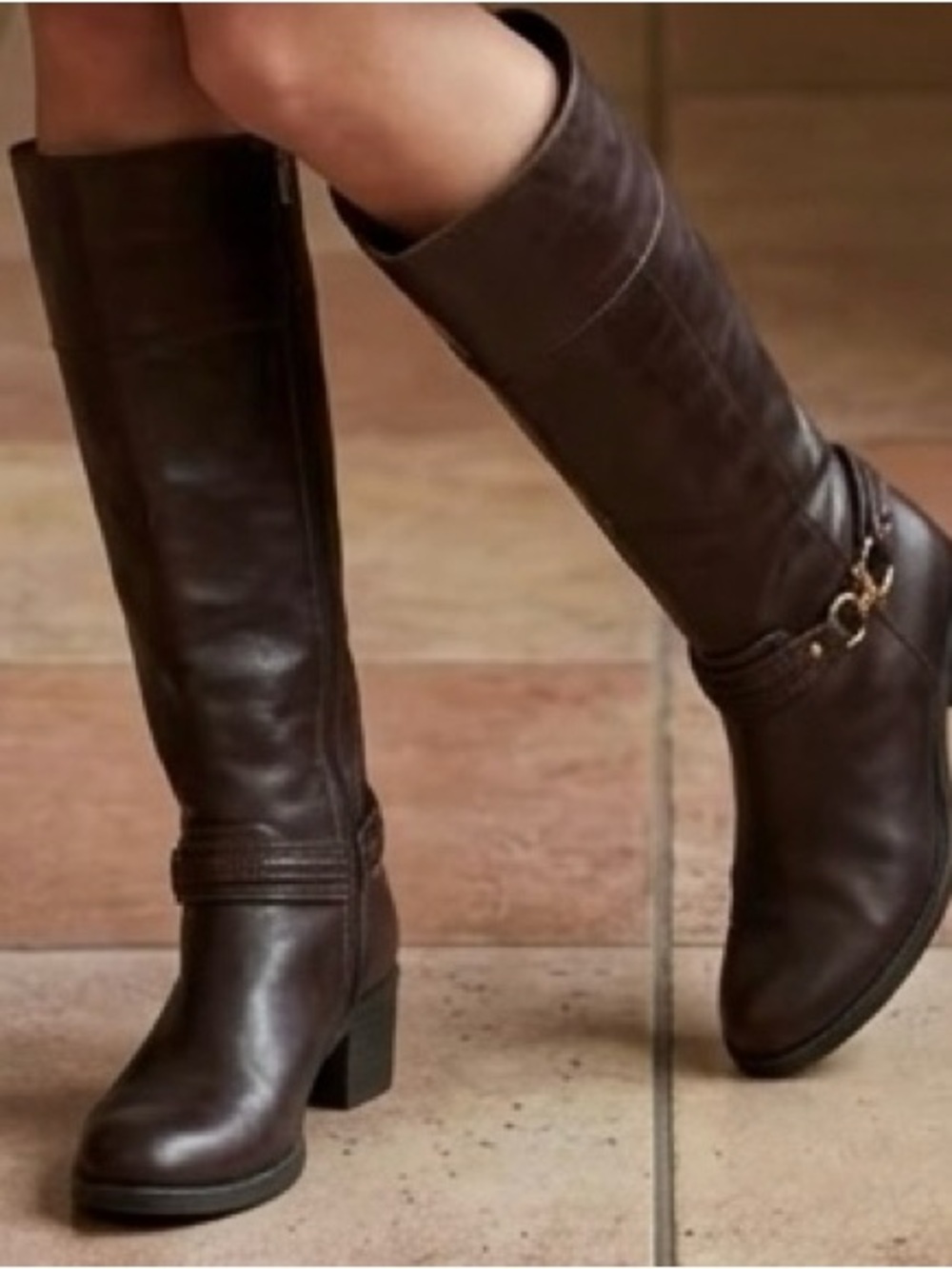 Bandolino Dark Brown Knee-High Boots